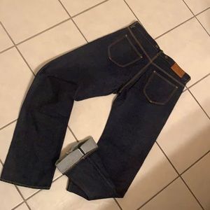 WW2 Lee 101B inspired custom one of a kind Japanese selvedge denim jeans 34x35